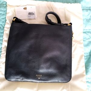 Fossil leather crossbody bag